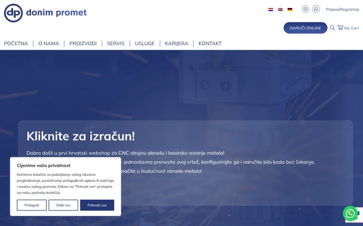 Screenshot of donim-promet.hr