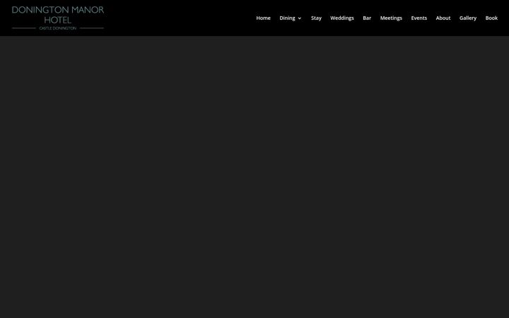 Screenshot of doningtonmanorhotel.co.uk