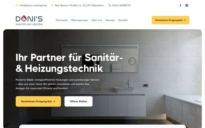 Screenshot von donis-sanitaer.de