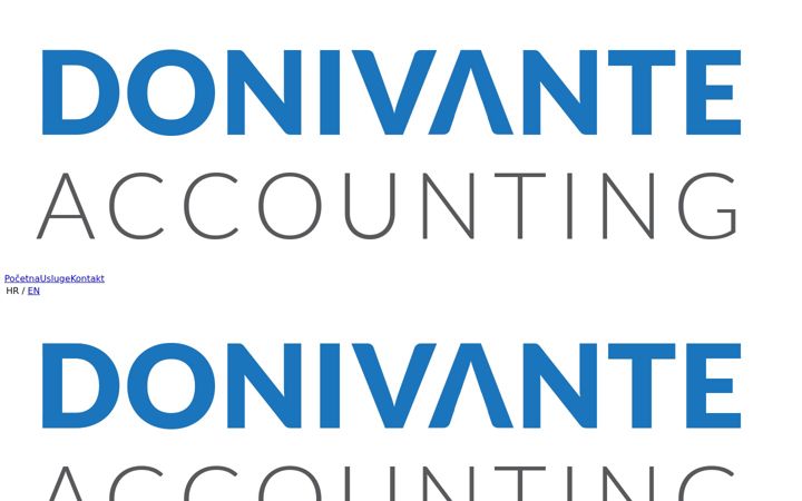 Screenshot of donivante-accounting.hr