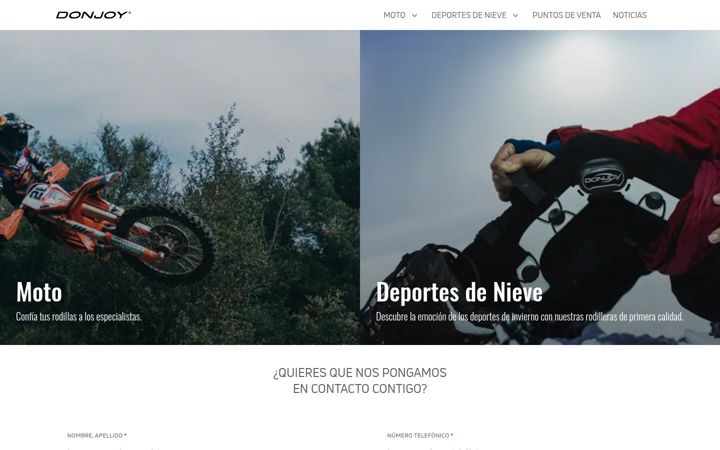 Screenshot of donjoy.es