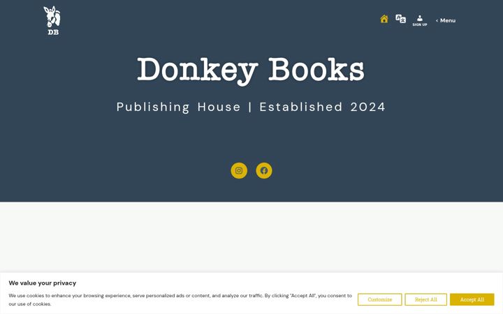 Screenshot of donkey-books.com