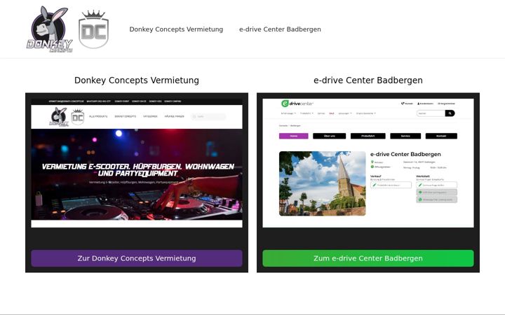 Screenshot of donkey-concepts.de