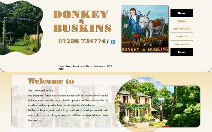 Snímek obrazovky donkeyandbuskins.co.uk