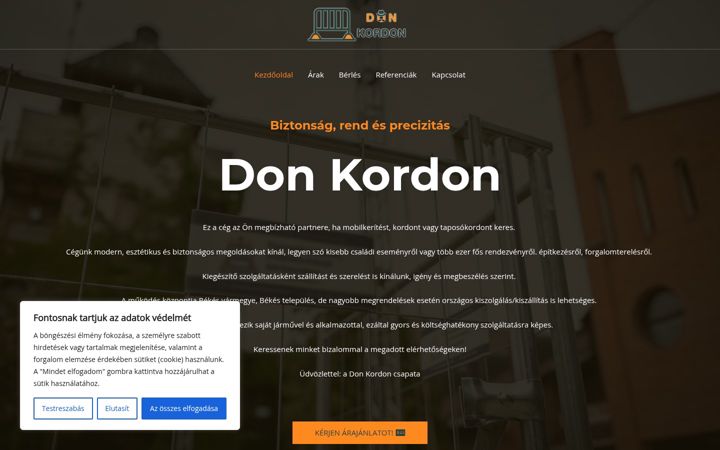 Screenshot of donkordon.hu