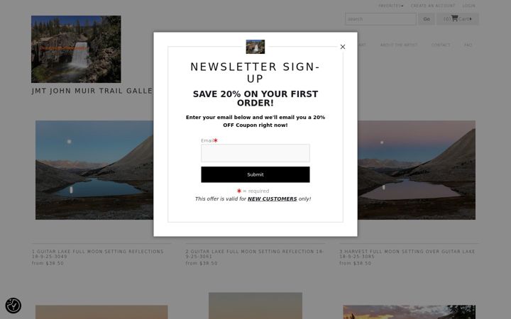 Screenshot of donkreuterphotography.com