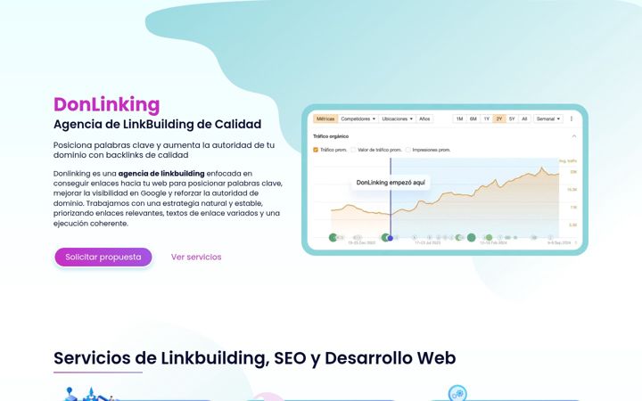 Screenshot of donlinking.com