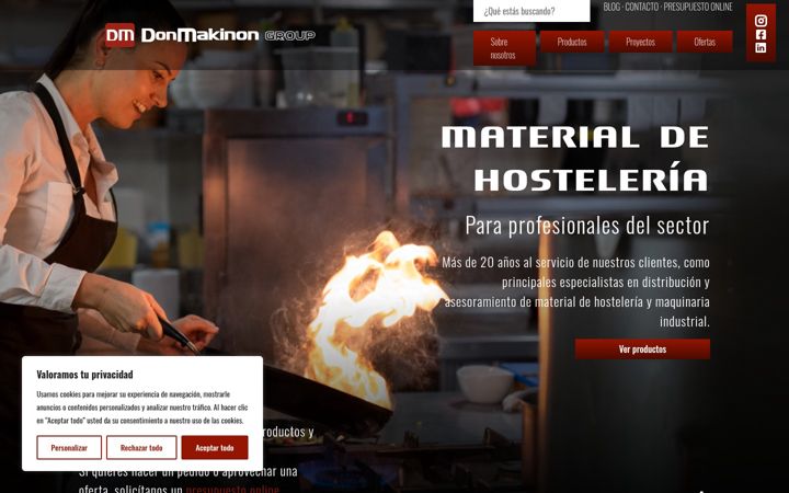 Screenshot of donmakinon.com