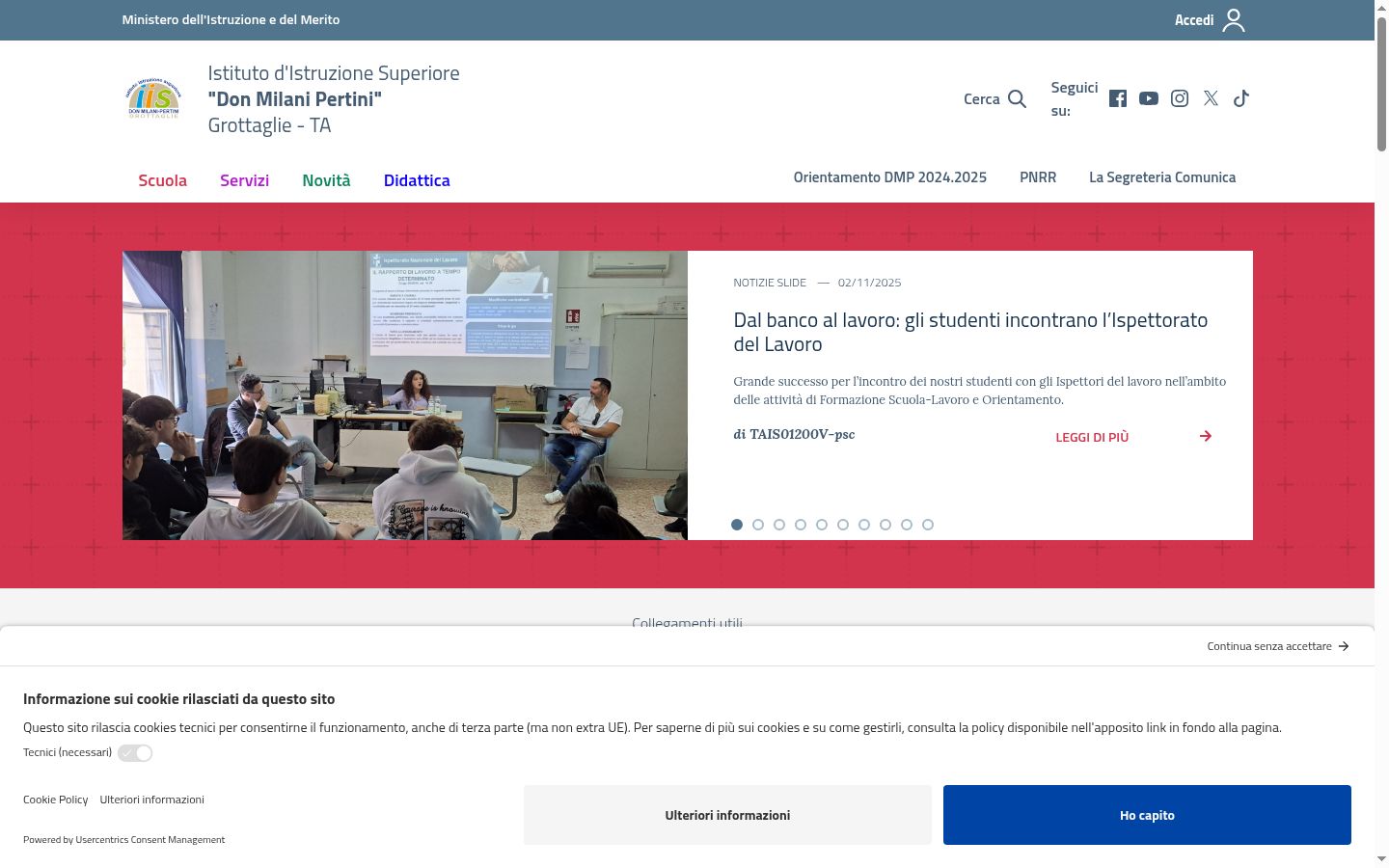 Screenshot des Einwilligungsbanners vor jeglicher Interaktion