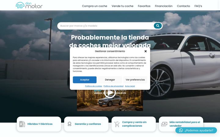 Screenshot of donmotor.com