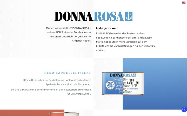 Skärmbild av donna-rosa.eu