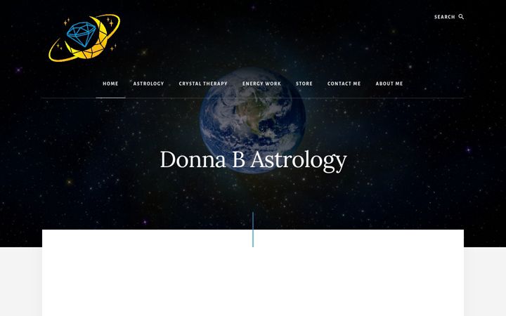 Screenshot of donnabastrology.com