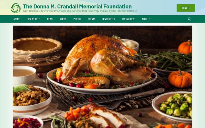 Ekrano kopija donnacrandallfoundation.org