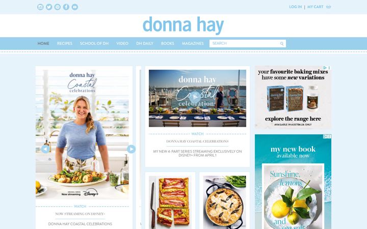 Screenshot of donnahay.com.au
