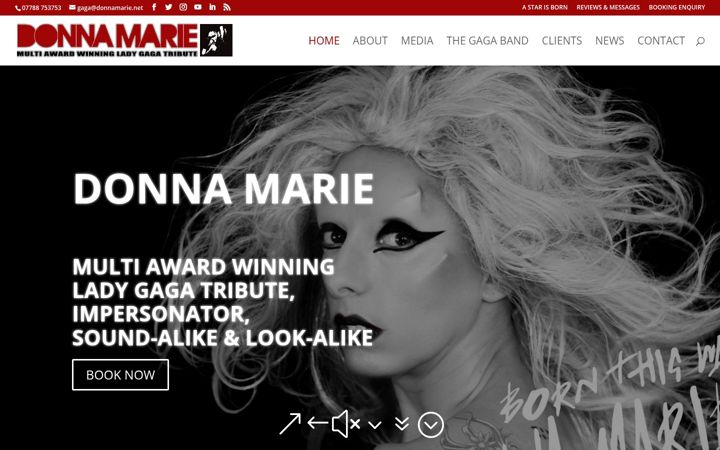 Екранна снимка на donnamarie.net