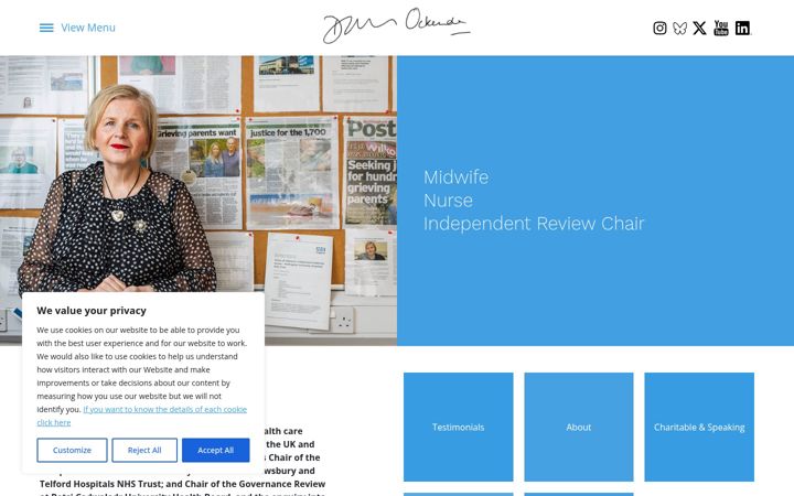 Screenshot of donnaockenden.com