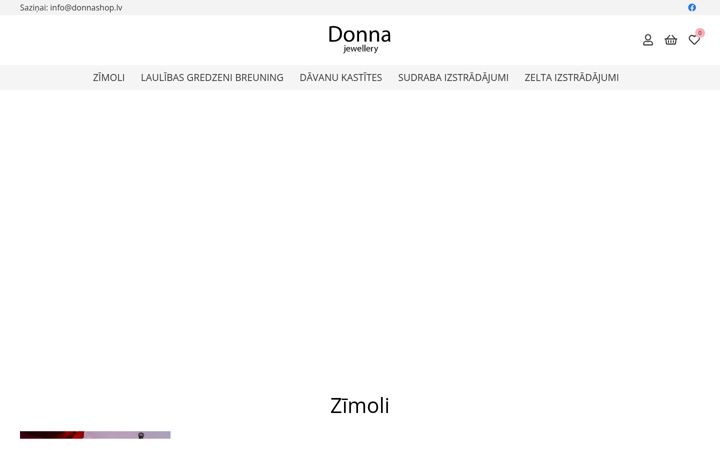 Screenshot of donnashop.lv