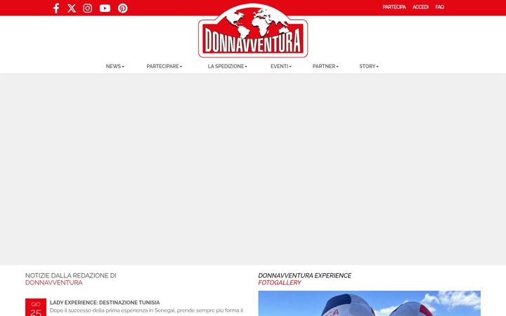 Screenshot of donnavventura.com