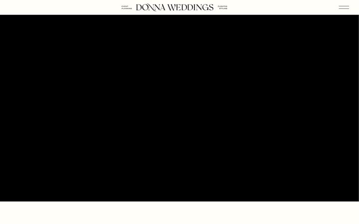 Screenshot of donnaweddings.com