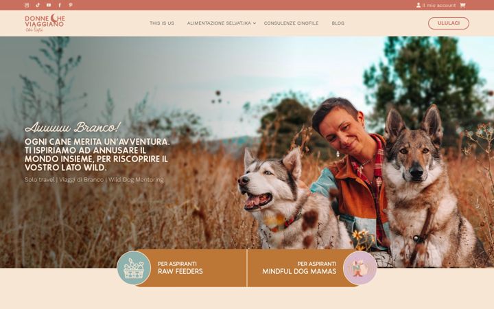 Screenshot of donnecheviaggianocoilupi.it