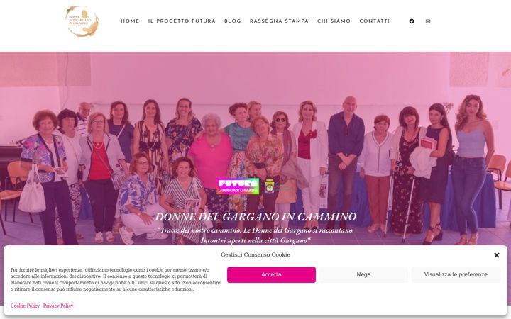 Screenshot of donnedelgargano.it