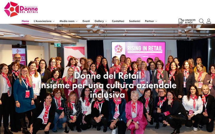 Screenshot of donnedelretail.it