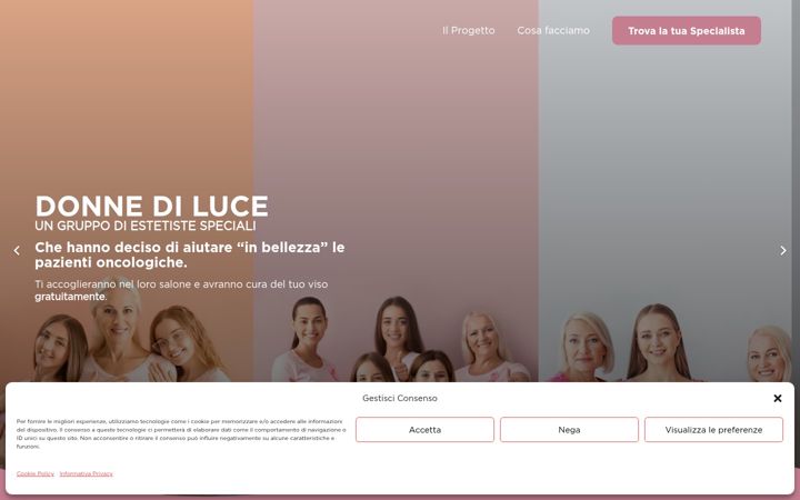 Screenshot of donnediluce.com