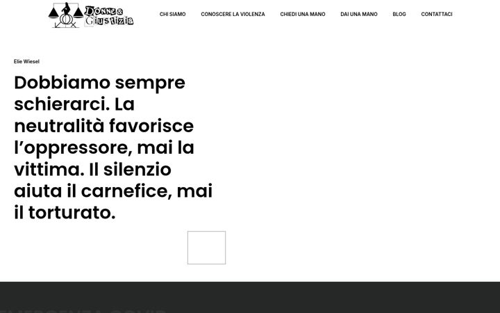 Screenshot of donnegiustizia.org
