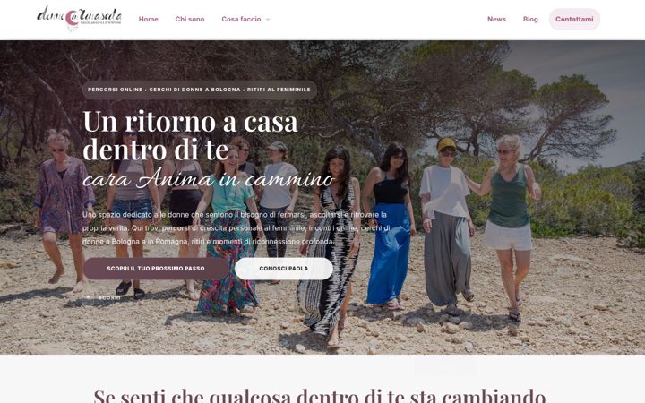 Screenshot of donneinrinascita.it