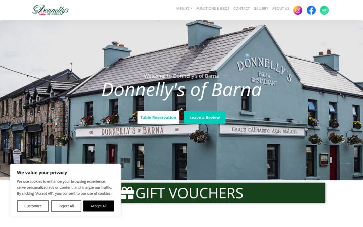 Screenshot of donnellysofbarna.com