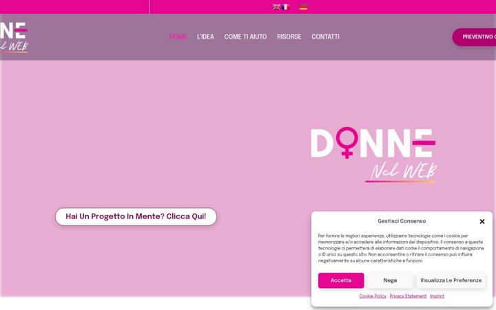 Screenshot of donnenelweb.com