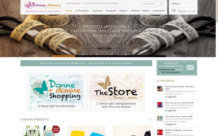 Screenshot of donnepiudonne.it