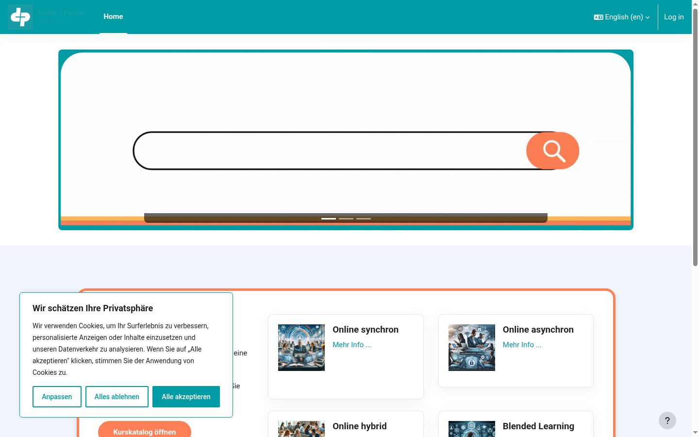 Screenshot tal-banner tal-kunsens muri qabel kwalunkwe interazzjoni