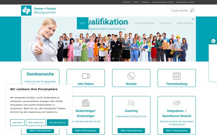 Screenshot of donner-partner.de
