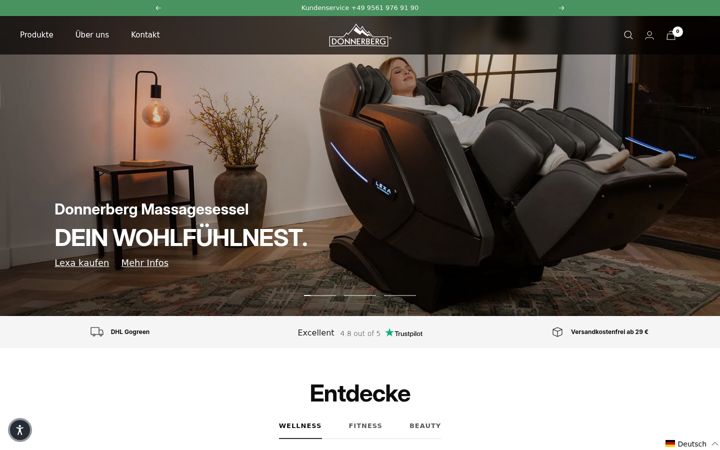 Екранна снимка на donnerberg.net