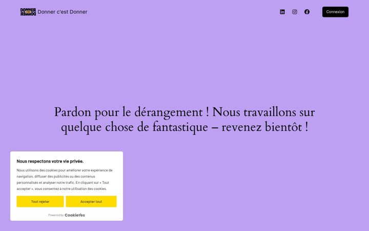 Screenshot of donnercestdonner.com