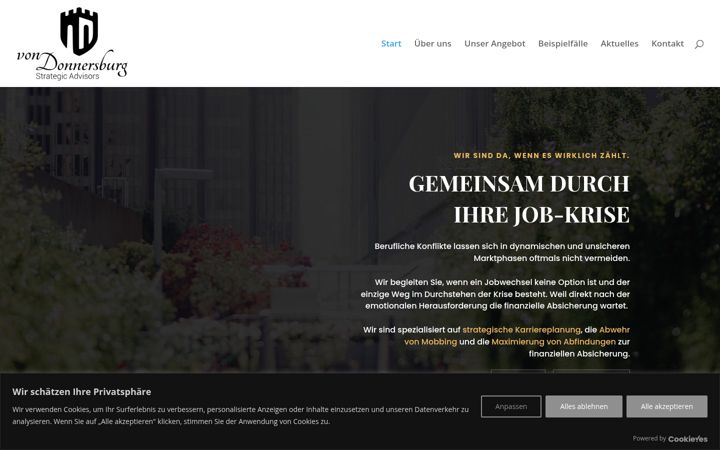 Screenshot of donnersburg.com