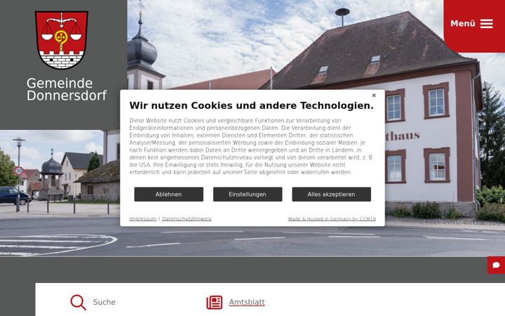 Screenshot of donnersdorf.de