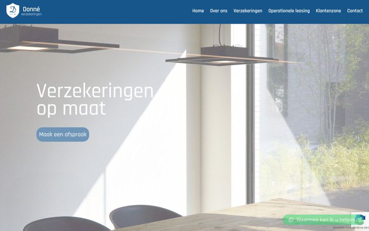 Screenshot of donneverzekeringen.be
