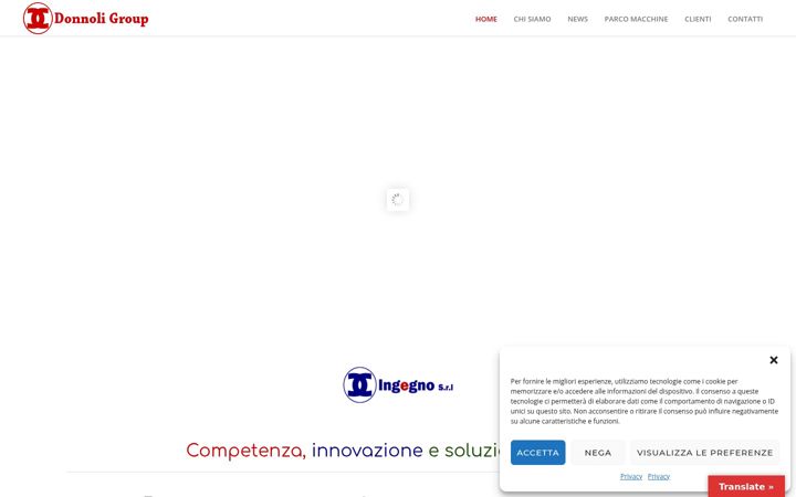 Screenshot of donnoligroup.it