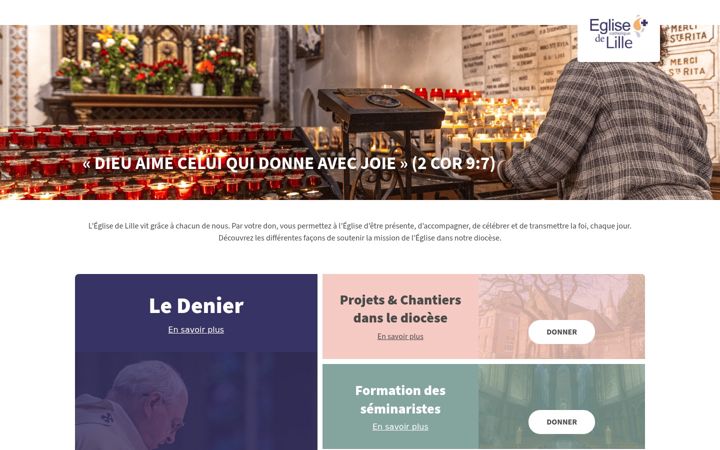 Screenshot of donnons-lille.catholique.fr