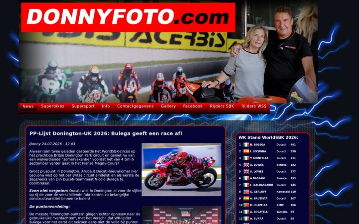 Screenshot of donnyfoto.com