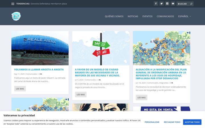 Screenshot of donostiadefendatuz.org