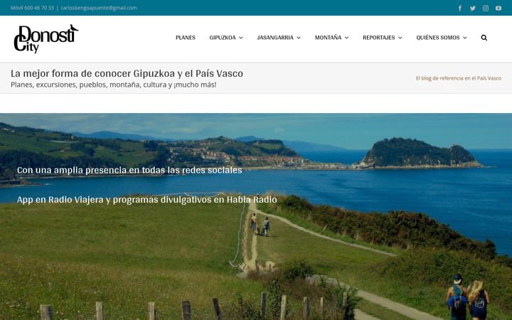 Screenshot di donosticity.org