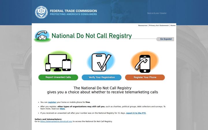 donotcall.gov