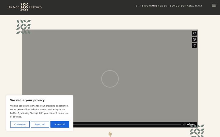 Screenshot του donotdisturb.co