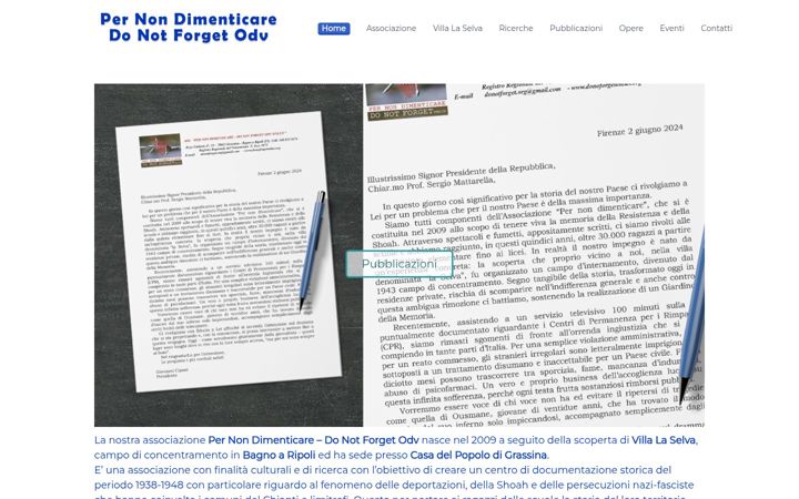 Screenshot of donotforgetonlus.org