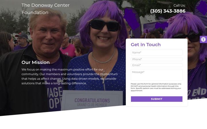 Screenshot di donowaycenterfoundation.org