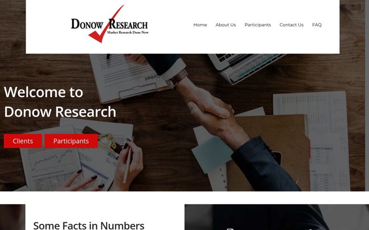 Screenshot of donowresearch.com