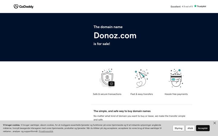 Screenshot of donoz.com